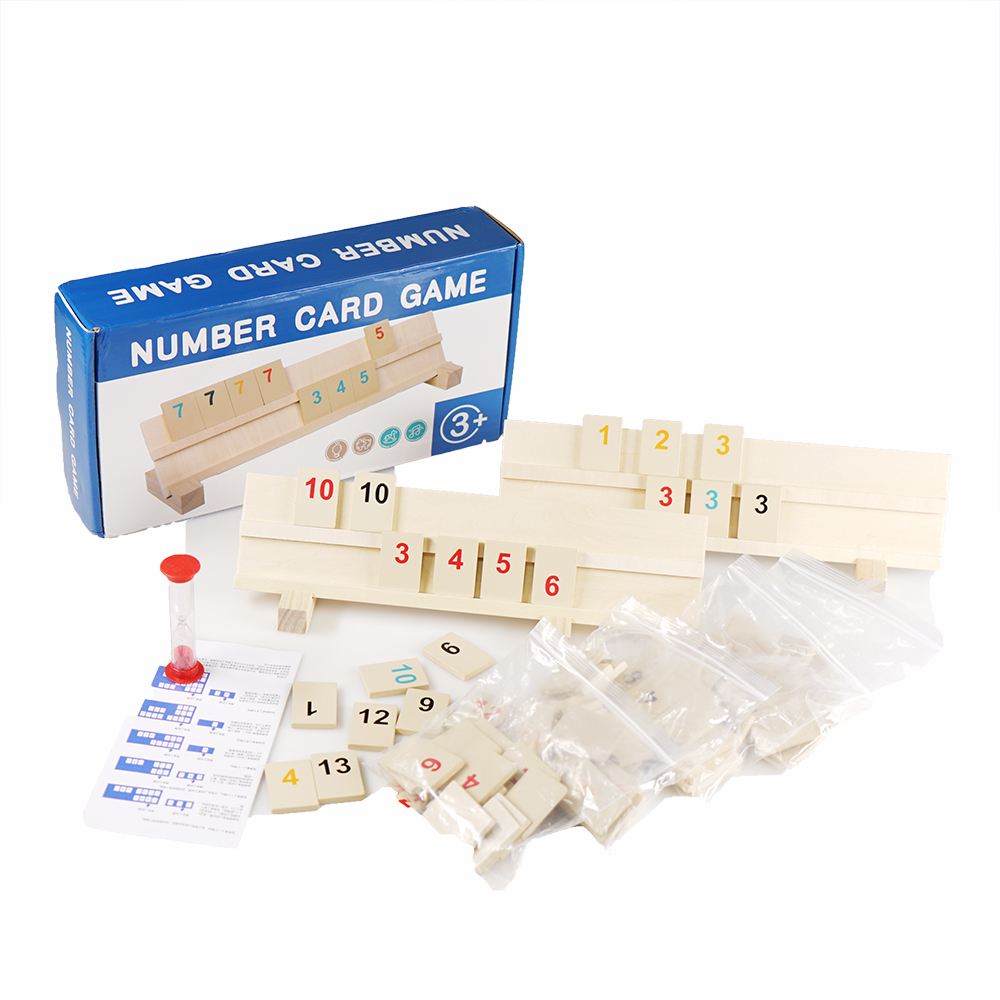 wood rummy set